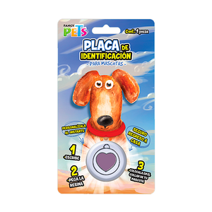 FANCY PETS placa p mascota corazon en circulo